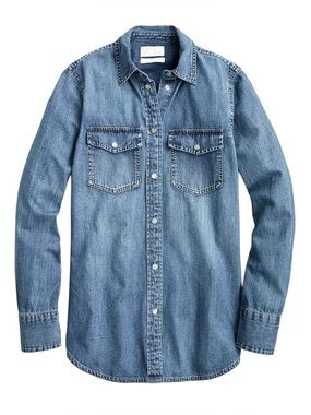 J. Crew 100% Cotton Slim-fit Chambray Shirt